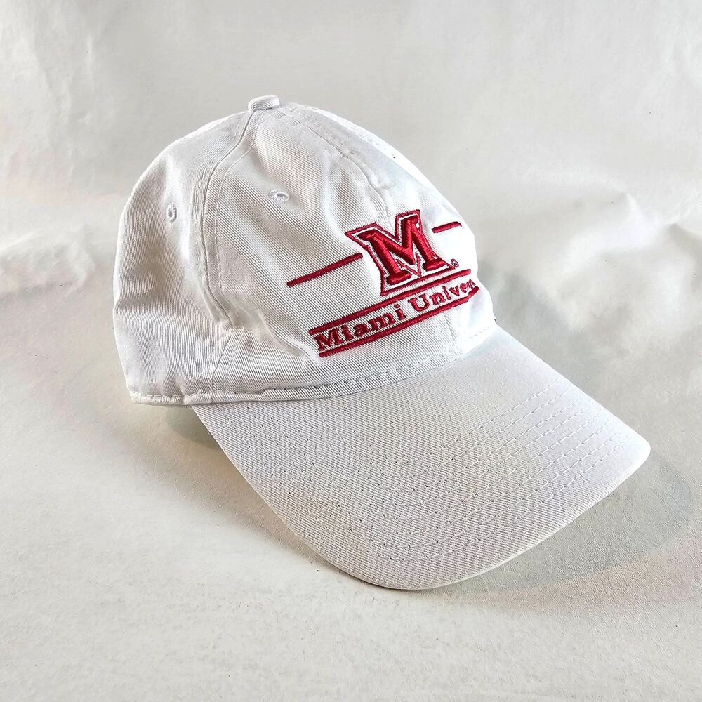 Miami University Redhawks Hat Mens Adjustable White The Game NCAA Dad Cap